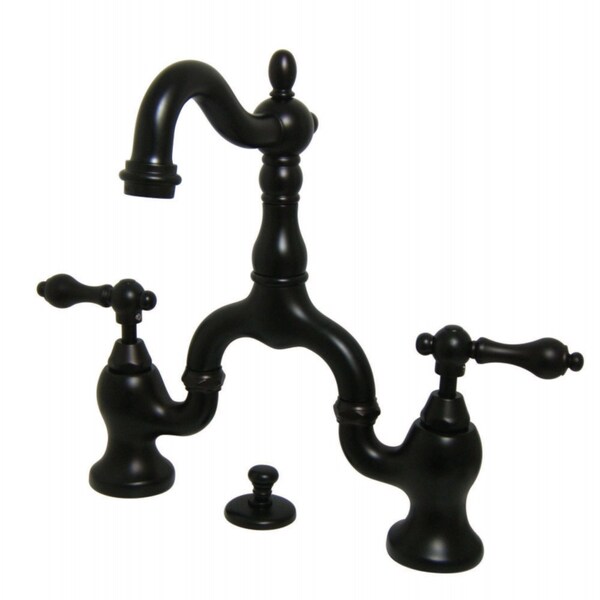 KS7975AL English Country Bathroom Bridge Faucet, Oil Rubbed Bronze